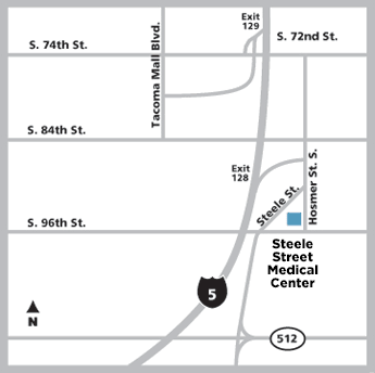 Map of Steele Street Medical Center